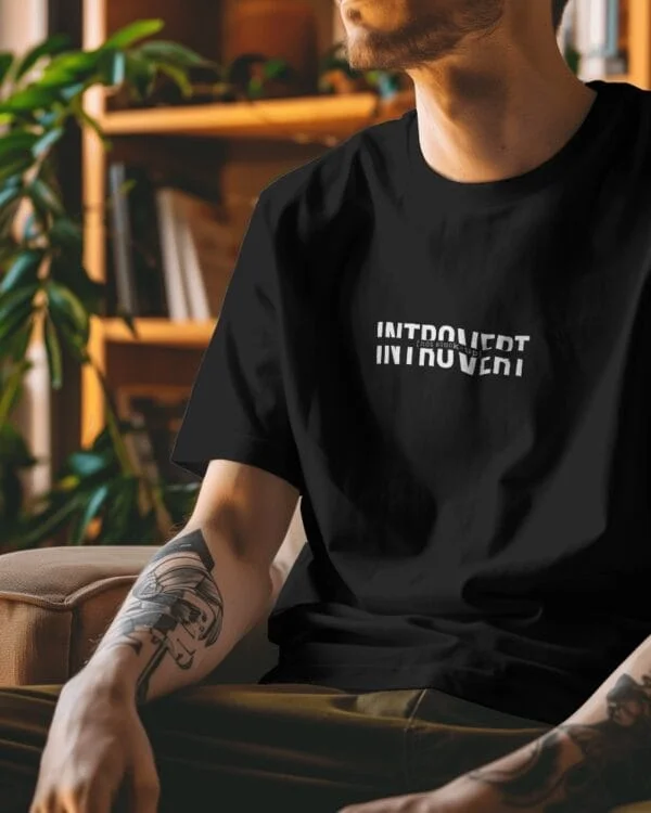 Black Oversize Trendy T-Shirt - Image 3